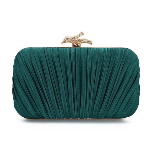 Clutch Purses Evening Bag Pleated Clutch Bag With Chain Wedding :o) - Picture 1 of 6